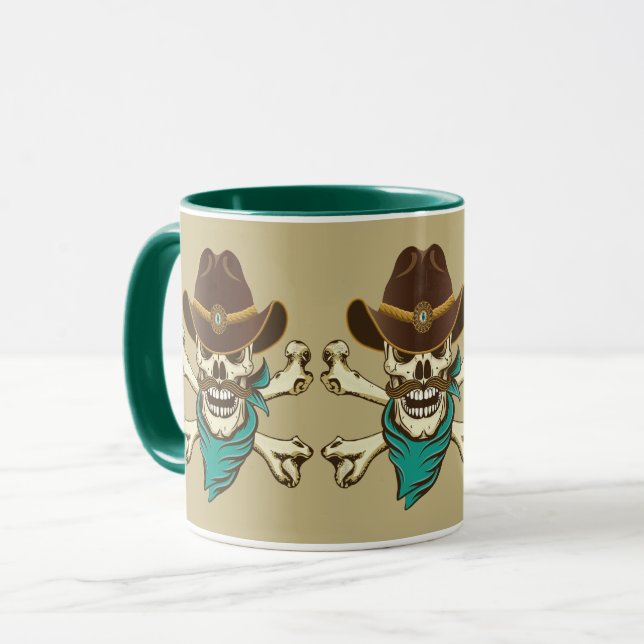 Taza Cowboy Skull y Crossbone (Anverso izquierdo)
