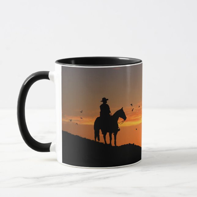 Taza Cowboy Sunset Horse (Izquierda)