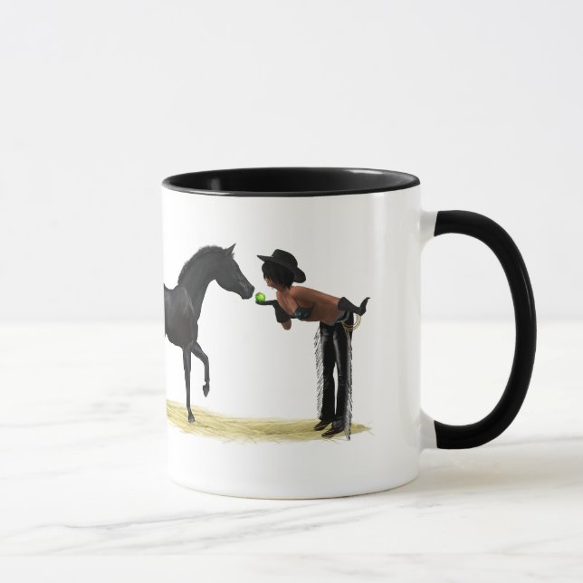Taza Cowgirl Pinup with Horse Coffee Mug (Derecha)
