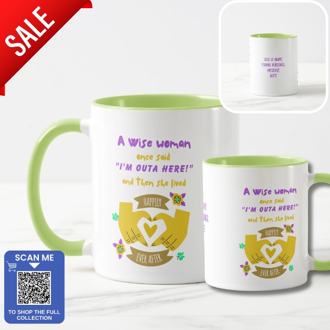 Taza Coworker, Chica divertida, recortó la nueva jubila (Subido por el creador)