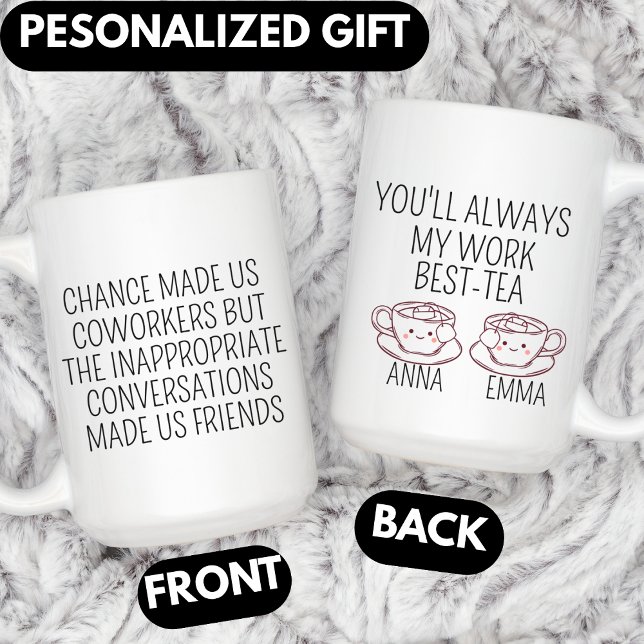 Taza Coworker Farewell Gift, Personalized Leaving (Subido por el creador)