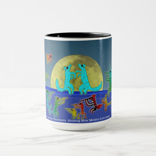 Taza Coyote Crooners Singing New Mexico Love Songs Mug (Centro)