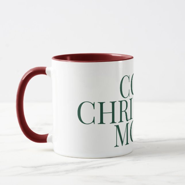 Taza Cozy Christmas Mood, Aesthetic Coffee Mug (Izquierda)