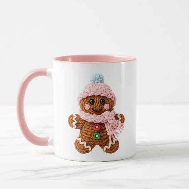 Taza Cozy Knitted Gingerbread Winter Character (Izquierda)