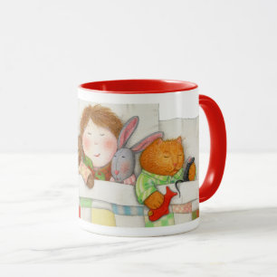 Taza COZY QUILT Red Combo Mug