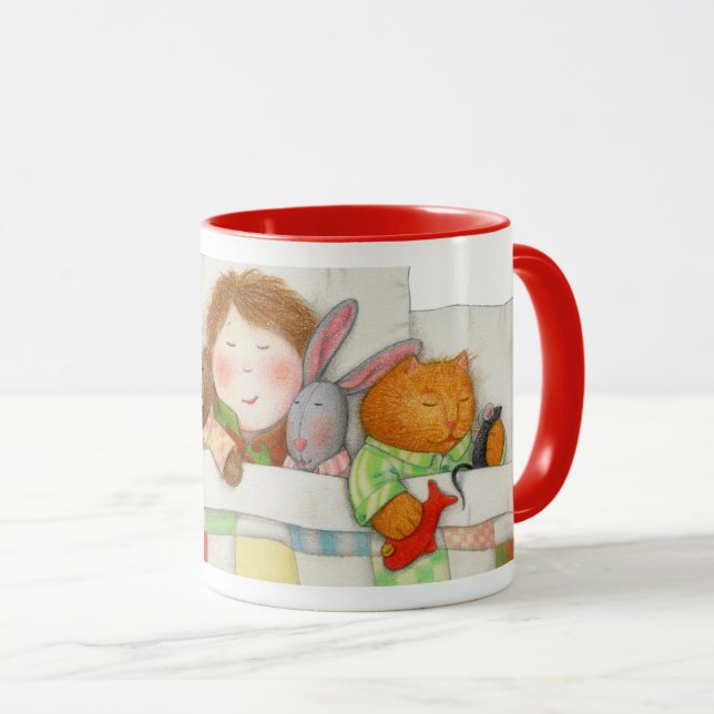 Taza COZY QUILT Red Combo Mug (Anverso derecho)