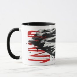 Taza Cracked Classical Bust Trash Polka Art Mug