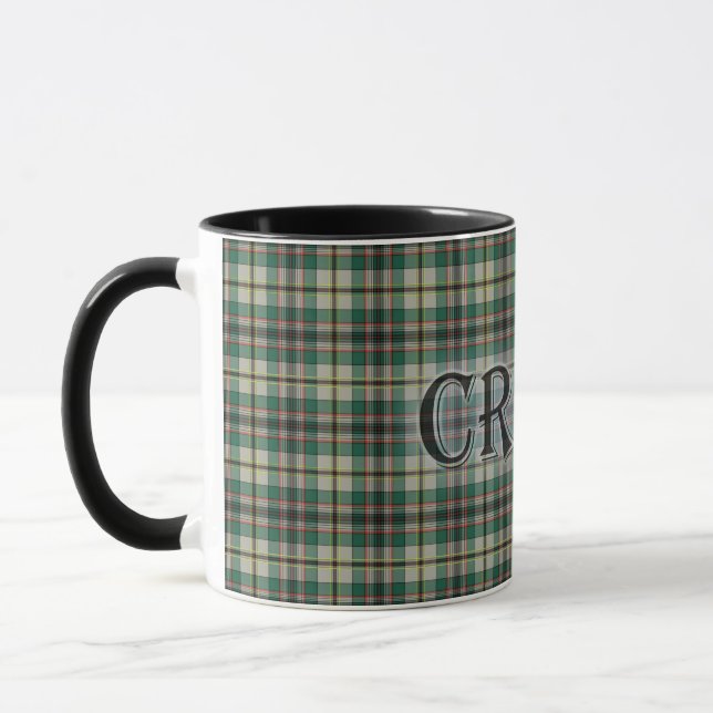 Taza Craig Tartán con el apellido (Izquierda)