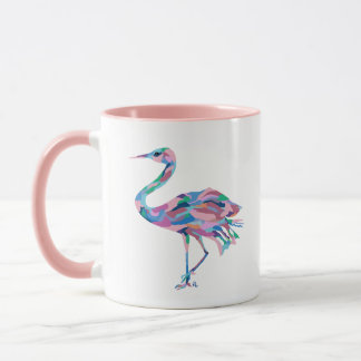 Taza Crane Watercolor Coffee Mug