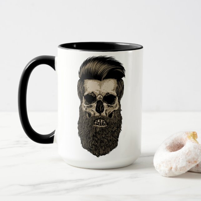Taza Cráneo Barbudo (Con donut)