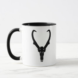 Taza Cráneo de berrendo personalizable