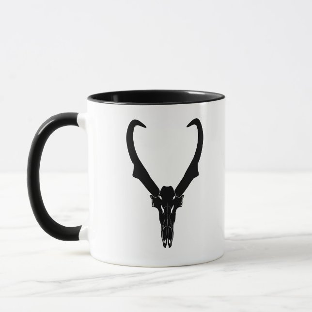 Taza Cráneo de berrendo personalizable (Izquierda)