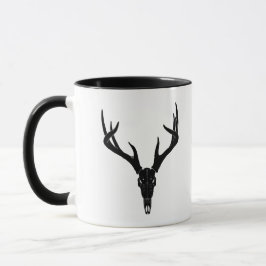 Taza Cráneo de venado de cola blanca personalizable