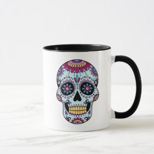 Taza Cráneo del azúcar (Dia de los Muertos)