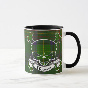 Taza Cráneo del tartán de Holmes