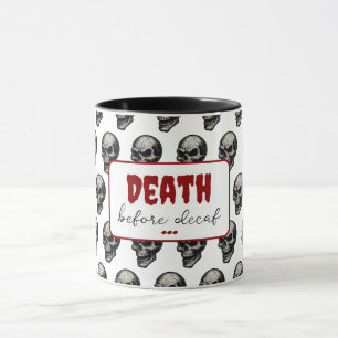 Taza Cráneo gótico ‘Muerte antes de la Sordera’   Diver