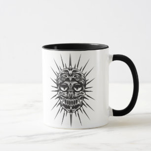 Taza Cráneo tribal inflamado