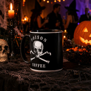 Taza Cráneo y Huesos Café Veneno