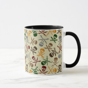 Taza Cráneos del pirata con las espadas cruzadas