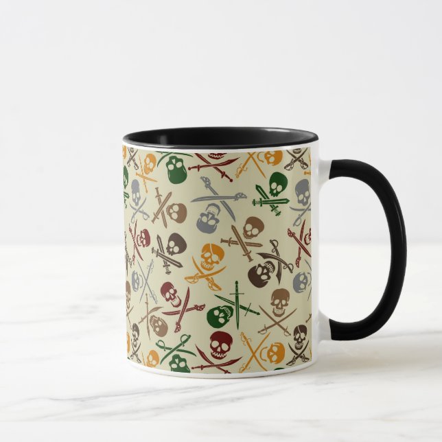 Taza Cráneos del pirata con las espadas cruzadas (Derecha)