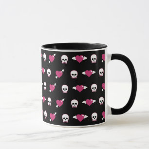 Taza Cráneos y corazones