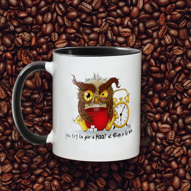 Taza Cranky Owl (Subido por el creador)