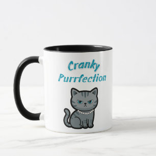 Taza Cranky Purrfection – Actitud Divertida de Gato