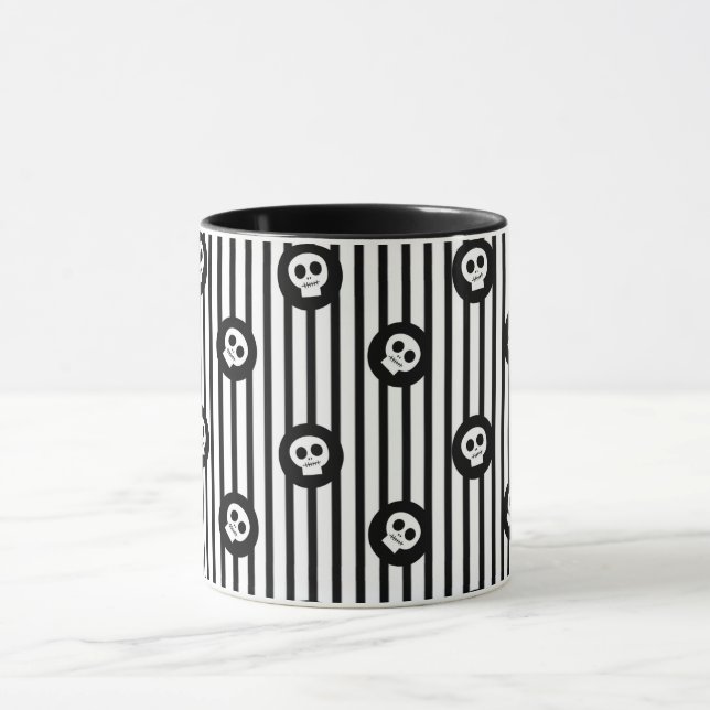 Taza Cránulos singulares de piel blanca y negra (Centro)