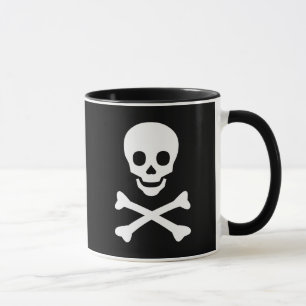 Taza Cránulos y huesos cruzados