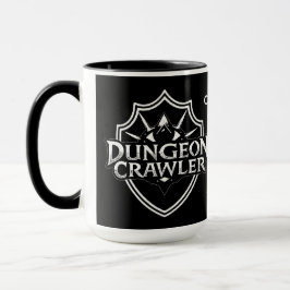 Taza Crawler de Mazmorra Personalizado Negro