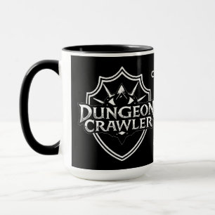 Taza Crawler de Mazmorra Personalizado Negro