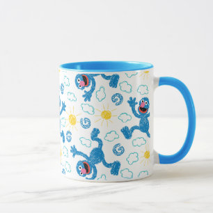 Taza Crayon Grover Sunshine Pattern