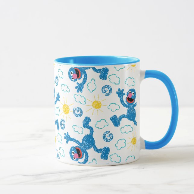 Taza Crayon Grover Sunshine Pattern (Derecha)