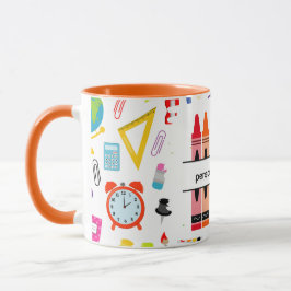 Taza Crayón Personalizado De Regreso A La Escuela
