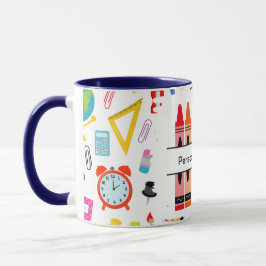 Taza Crayón Personalizado Regreso a la Escuela