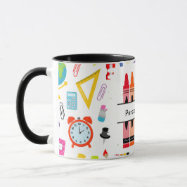Taza Crayón Personalizado Regreso a la Escuela