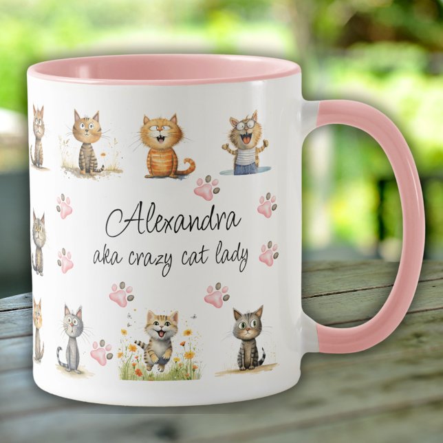 TAZA CRAZY CAT LADY MUG (Subido por el creador)