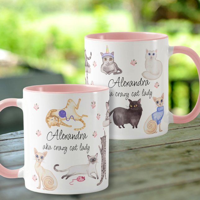 TAZA CRAZY CAT LADY MUG (Subido por el creador)