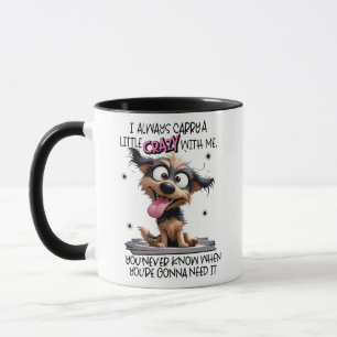 Taza Crazy Dog Coffee Mug - Personalizado lindo regalo