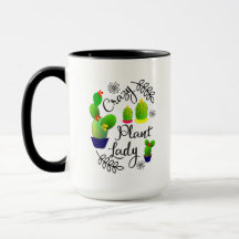 Crazy Plant Lady Funny Cactus Personalizado