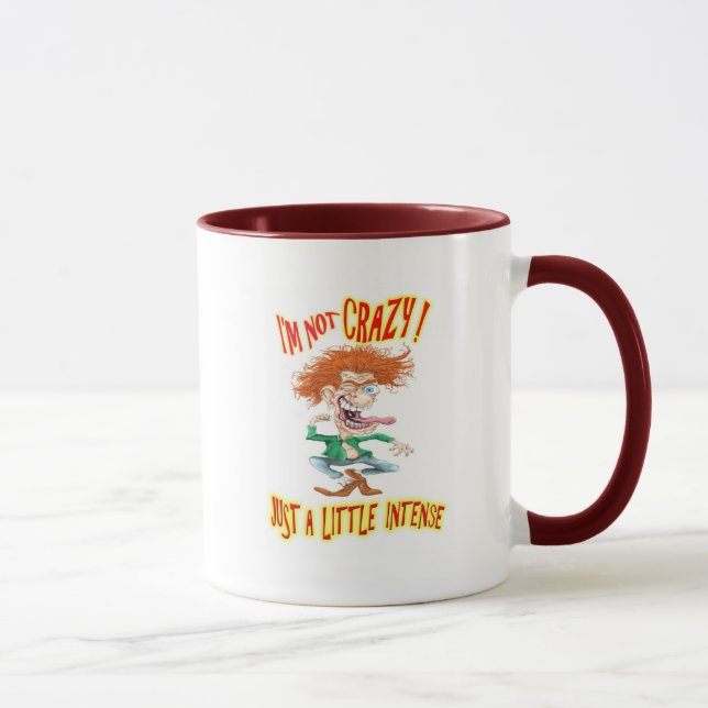 Taza Crazy Redhead con un dicho gracioso (Derecha)