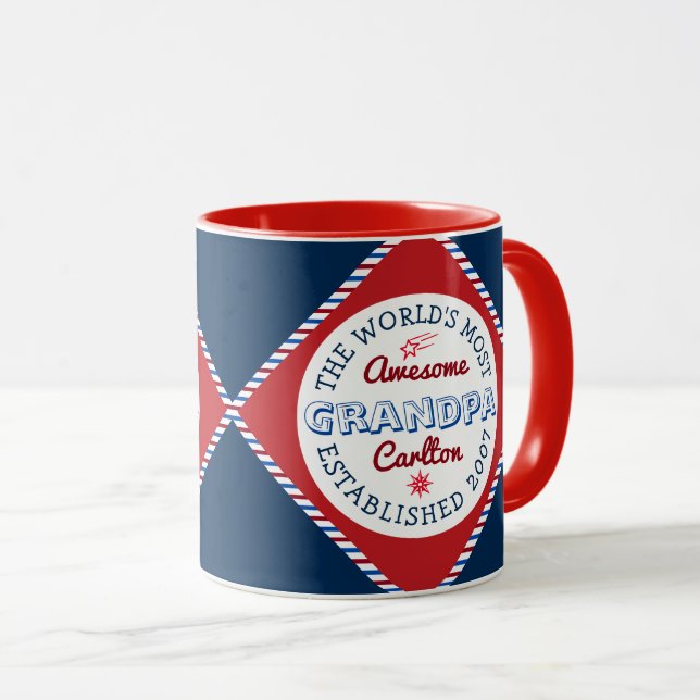 Taza Crea el logo más impresionante de tu abuelo en tu  (Anverso derecho)