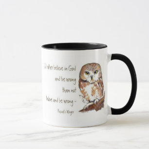 Taza Crea en dios, la apuesta de Pascal, cita del