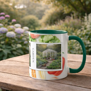 Taza Crea fotos de tu propio jardín monogramadas