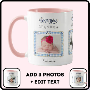 Taza Crea tu propio amor abuela 3 foto linda 