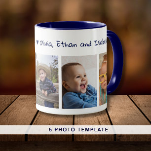 Taza Crea tu propio amor te queremos 5 Foto Azul