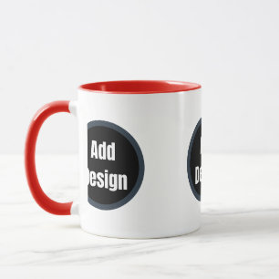 Taza Crea tu propio azul gris oscuro personalizado