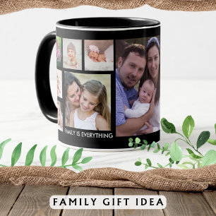 Taza Crea tu propio Collage de fotos de familia de 13 p