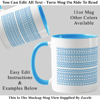 Taza Crea tu propio mensaje oculto corto personalizado