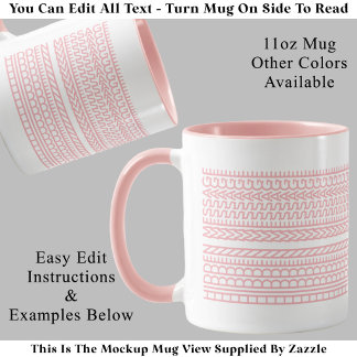 Taza Crea tu propio mensaje oculto corto personalizado